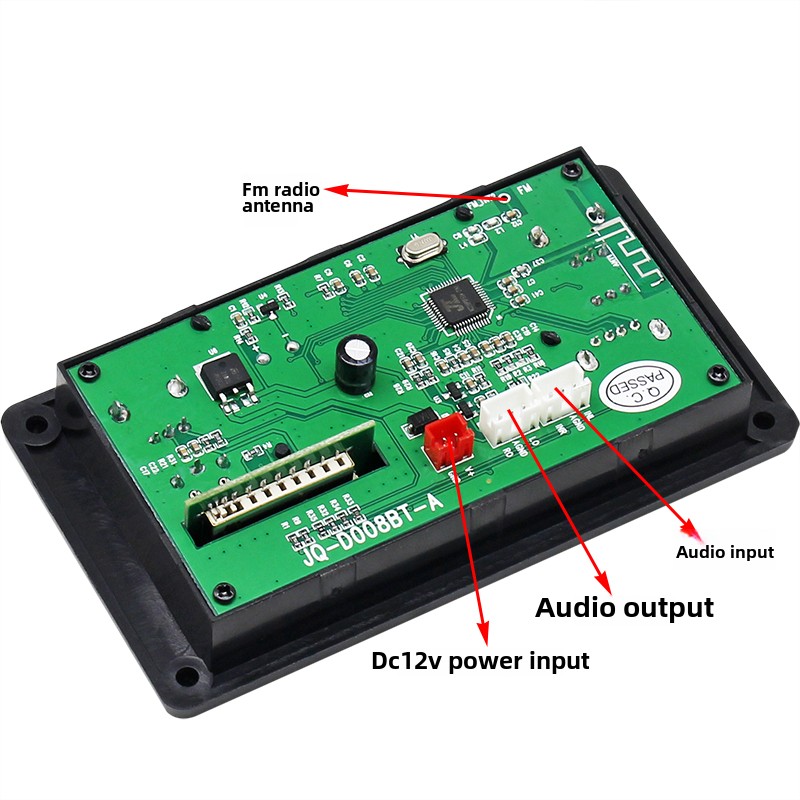 LCD Bluetooth Audio Decodierung Board DIY Radio Audio Box Hauptplatine SD Karte U Disk USB verlustfreier Player FM Radio