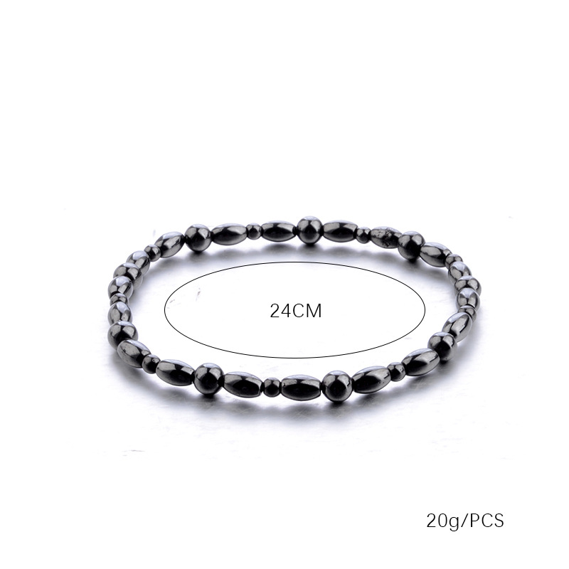 Magnetische Afslanken Enkelbandje Armband Zwart Galsteen Gewichtsverlies Stimuleren Acupunten Therapie Vetverbranding Gezondheidszorg