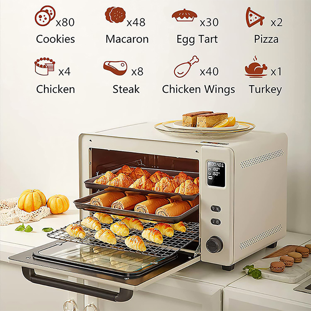 WALFOS Edelstahl Antihaft-Drahtgitter Backblech Kuchen Kühlregal Ofen Küche Pizza Brot Grill Keks Kekshalter