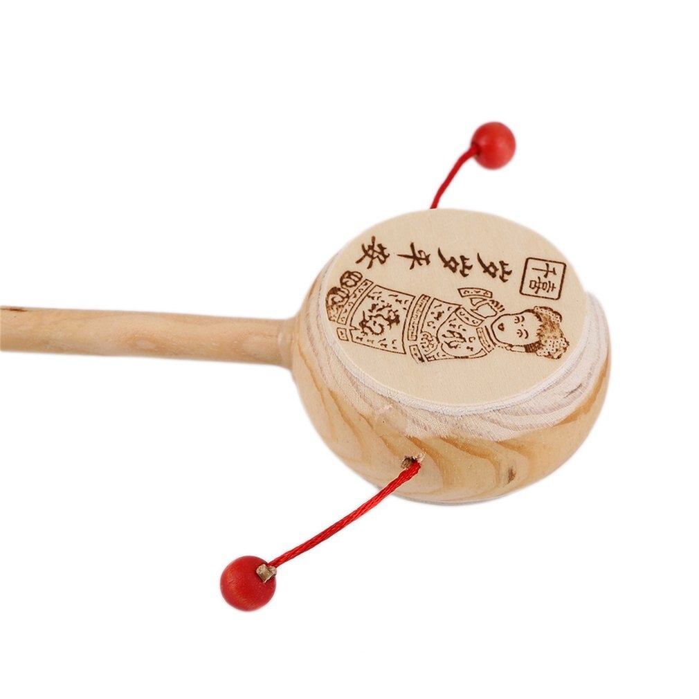 ! Baby Kids Child Wood Rattle Drum Instrument Child Musical Toy Chinese Styles