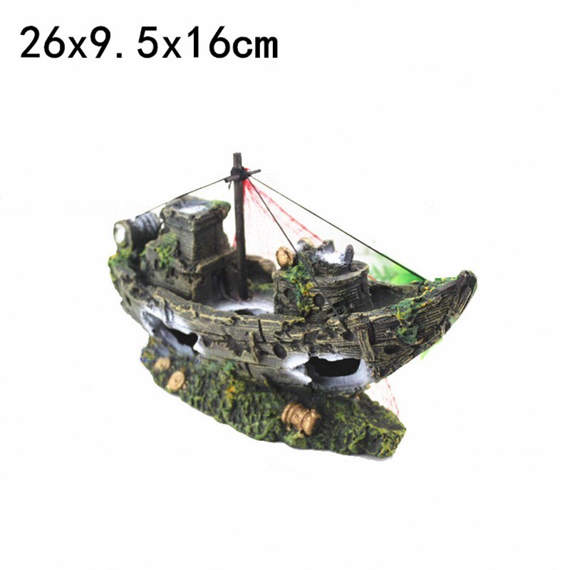Aquariumdecoratie scheepswrak thema aquariumdecoratie piratenemmerdecoratie aquarium aquariumdecoratie schuilplaats: 8