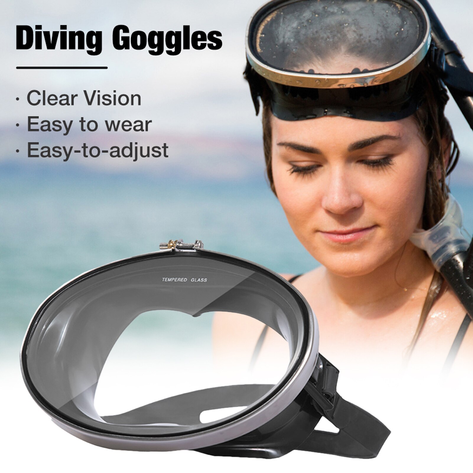 Zwembril Waterdichte Verstelbare Duiken Goggles Bril Met Schoon Vision Voor Tieners Volwassenen