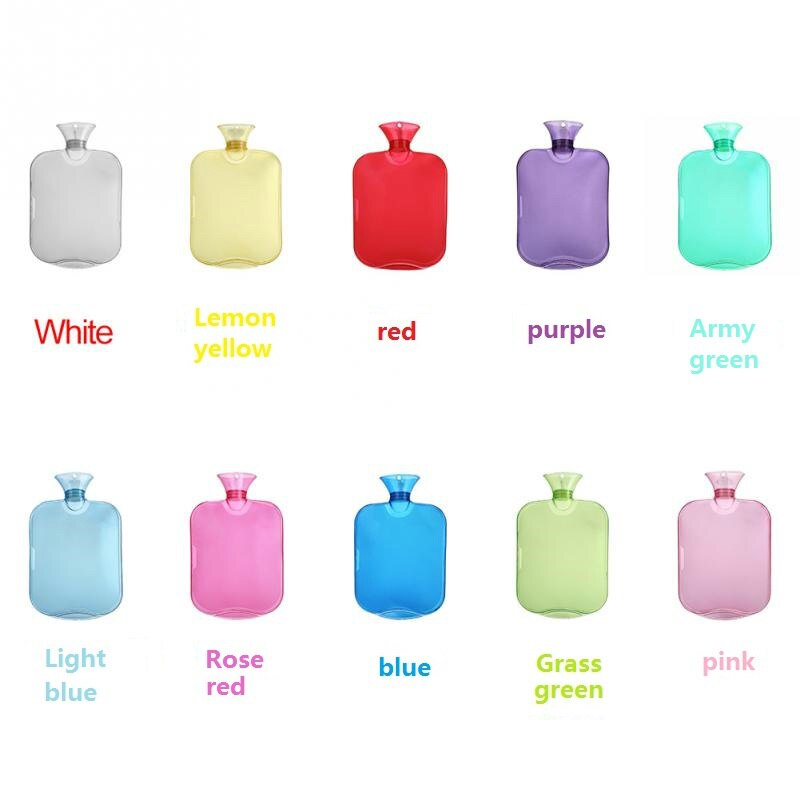 2000ml Water-filling - Water Bags Explosion-proof Pouch Water Bottles Transparent High Density PVC Hand Warming Winter