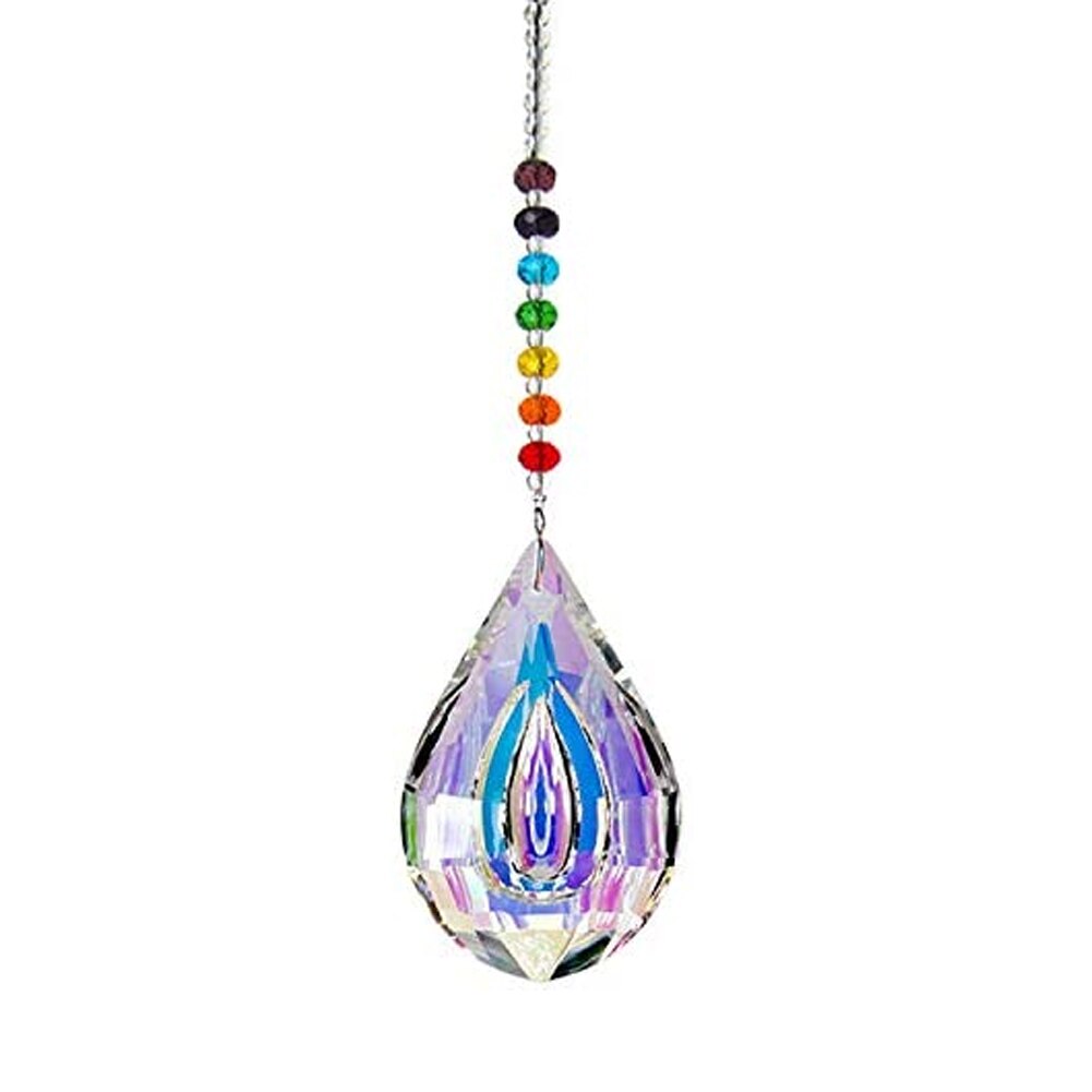 Chain Craft Party AB Prism Home Hanging Decoration Ornament DIY Window Pendant Sun Catcher Garden Crystal Ball