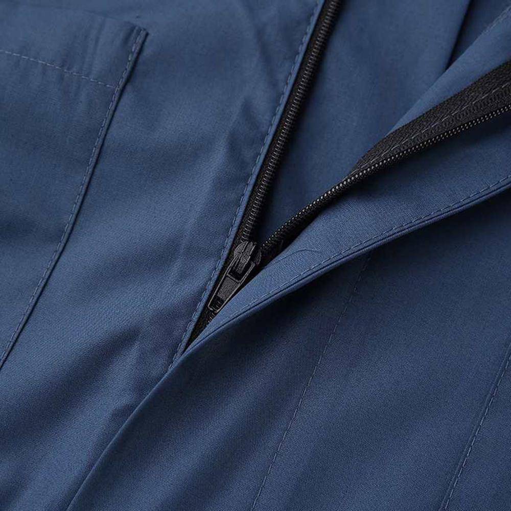 Dragkedjeoverall för män kavaj enfärgad jumpsuit kostym tunn kostym som andas byxbyxor sommar kortärmad fritids jumpsuit kläder