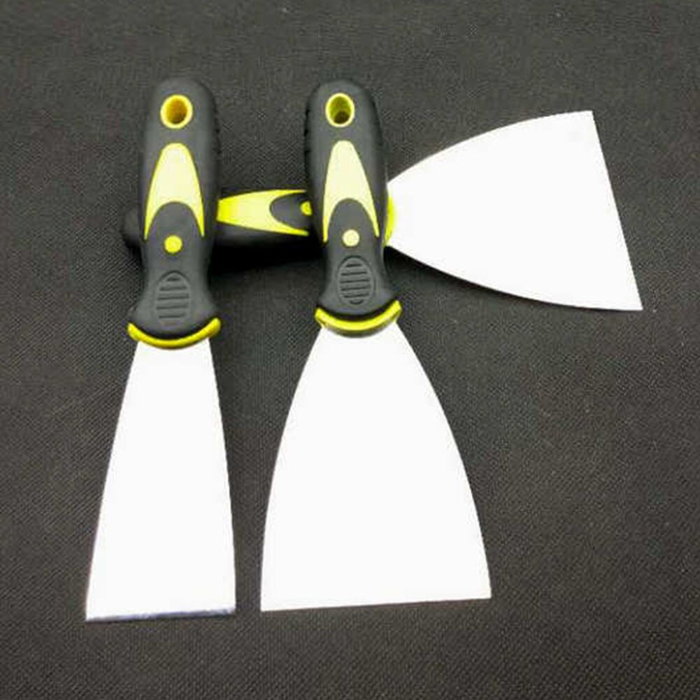 4 st/set metallskrapa återanvändbar gipsskrapning förtjockad rengöring tapeter gipsavslutning kitt spade manuell gör-det-själv-spackle