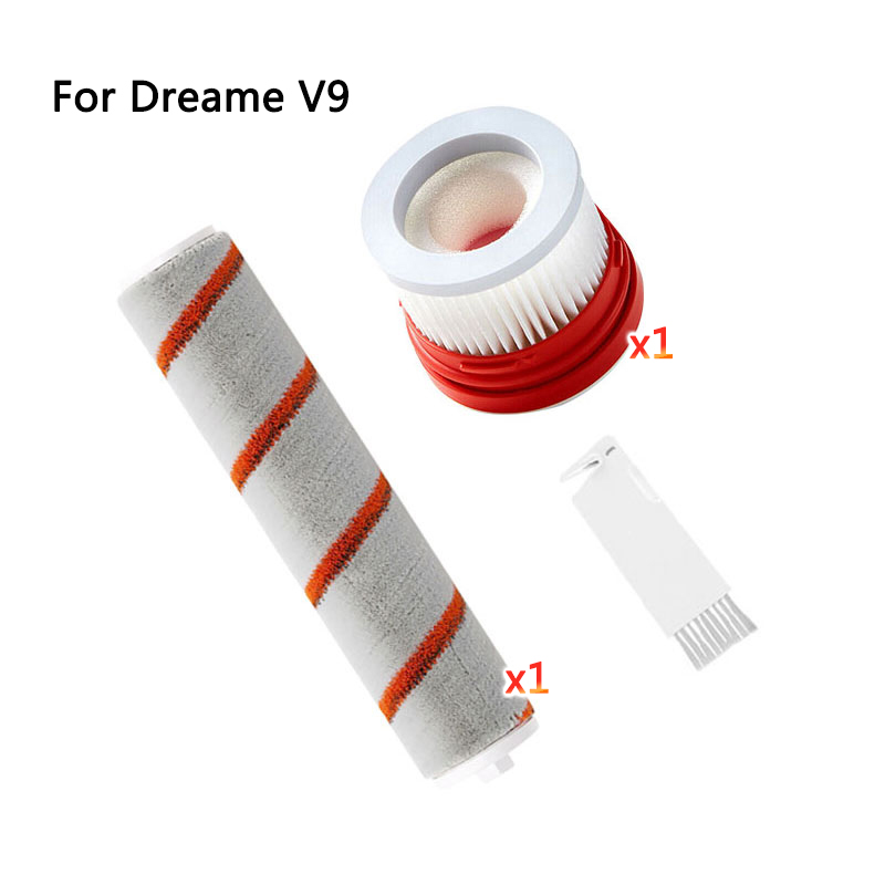per Xiaomi Norma Mijia 1C O Dreame V9 V9B V9D V10 Parti Filtro Hepa Strumento per la rimozione degli acari Spazzola principale kit Aspirapolvere portatile: Grigio scuro