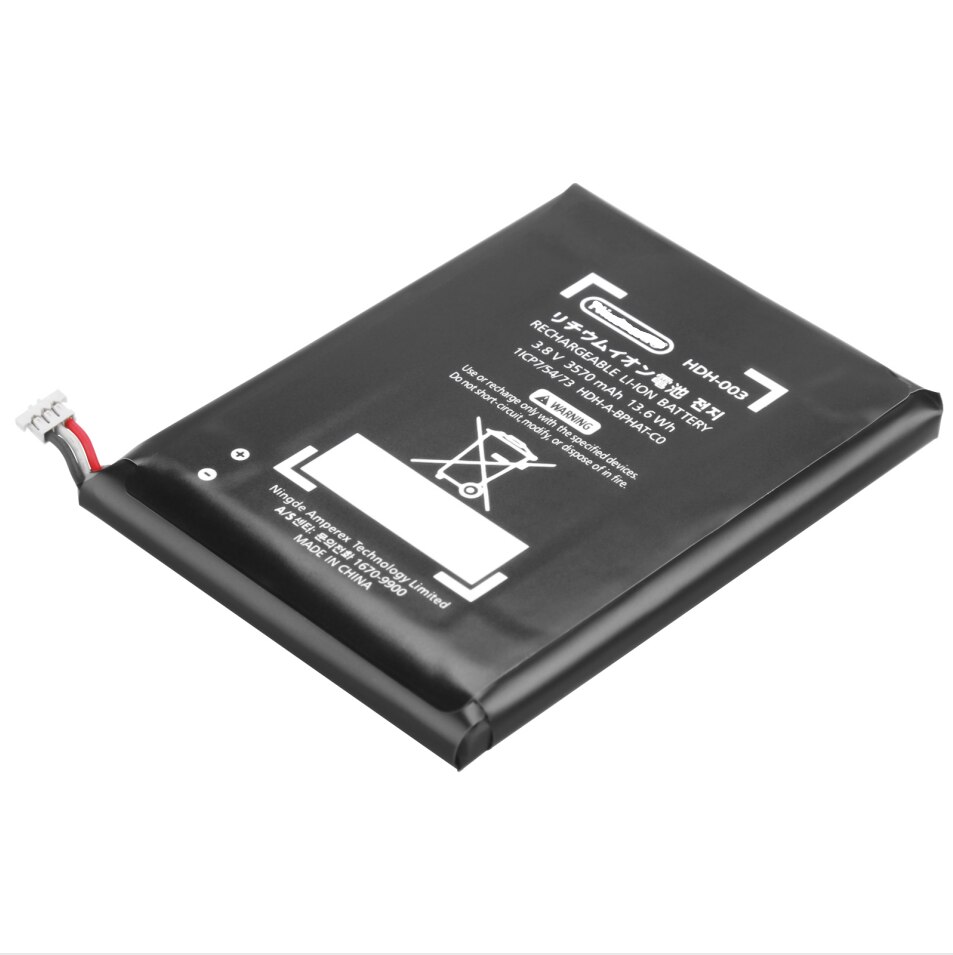 2 baterías de polímero de litio de 3,8 V y 3570mah para Nintendo Switch Lite HDH-003 batería de repuesto