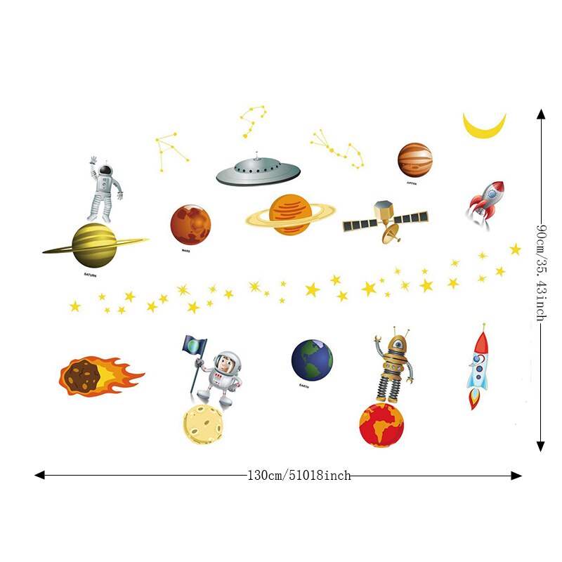 Zs-sticker, raket, muurstickers, kinderkamerdecoratie, ruimteraket, vinyl, kinderkamersticker, babykamerdecoratie: Jm8351