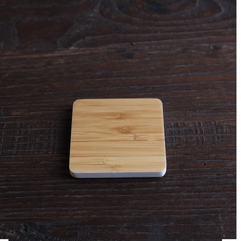 Hand painted dry brewed bamboo tea tray simple small tea tray tea table tea set accessories office and household tea tray: Dark Khaki