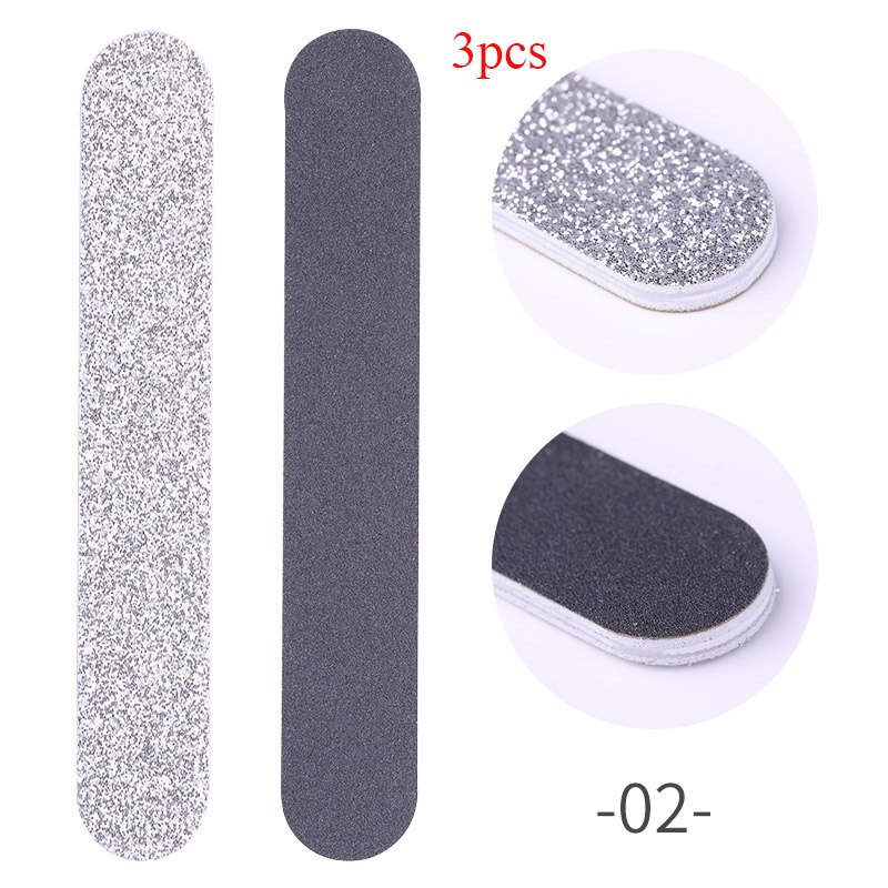 5 st dubbelsidiga nagelfilsset slipsvamp slipblock slipmaskin nagelbuffert nagelkonst verktygssats salong
