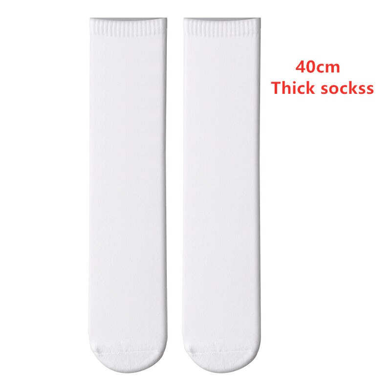 Zaprojektuj nowy druk 3D DIY skarpetki dla obu płci kobiety klienta wykonane długie zapasy bawełniane oddychające kobiece skarpety letnie skarpetki: 40cm-Thick socks