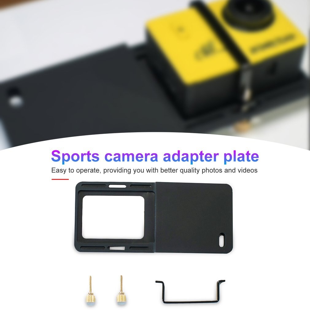 Håndholdt motion kamera adapterplade fpv kit til smartphone håndholdt gimbal stabilisator og gopro sportskamera