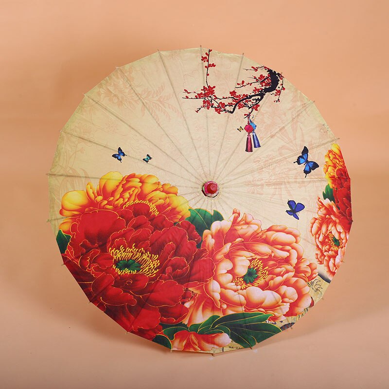 Parapluie en papier huilé, tissu de soie, vêtements chinois pour hommes et femmes (51-63),: 51