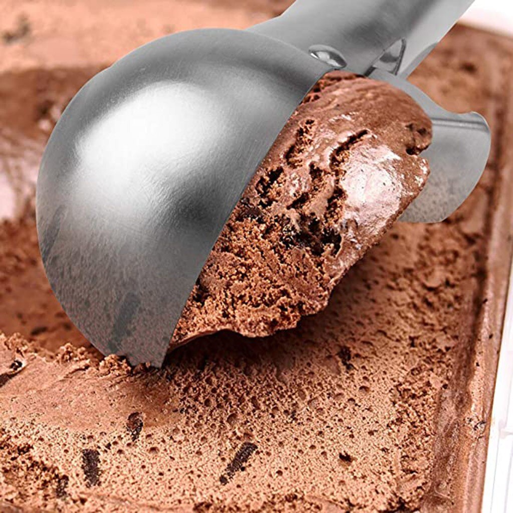 Stainless Steel Ice-cream Scoop With Comfortable Anti-freeze Handle Ice Cream Scoop Home Multi Dessert Spoon Watermelon Spoons