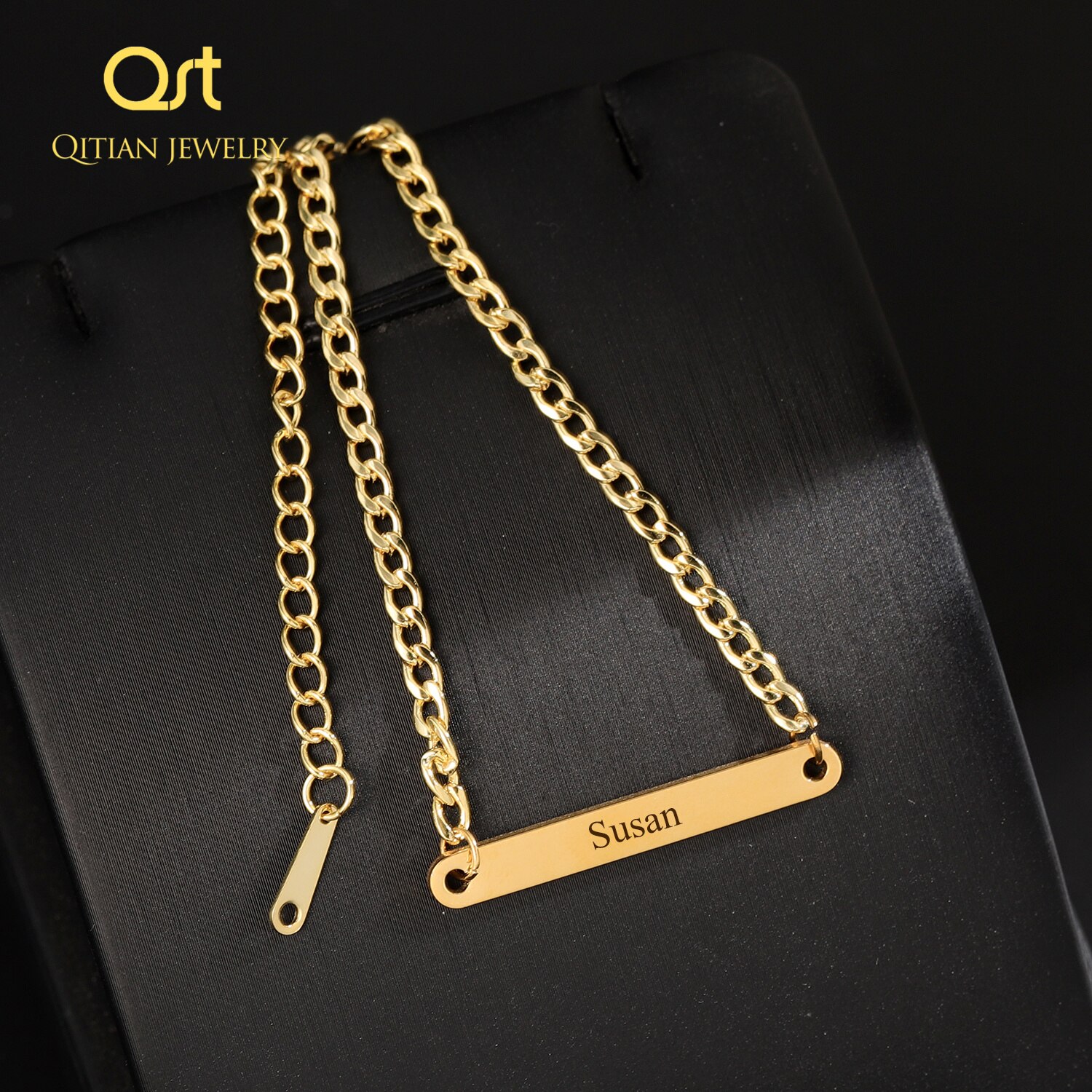 Pulseira personalizada com nome, bracelete de bebê personalizado, para mulheres e crianças, joias gravadas, nome, mensagem de amor, presente para bebê