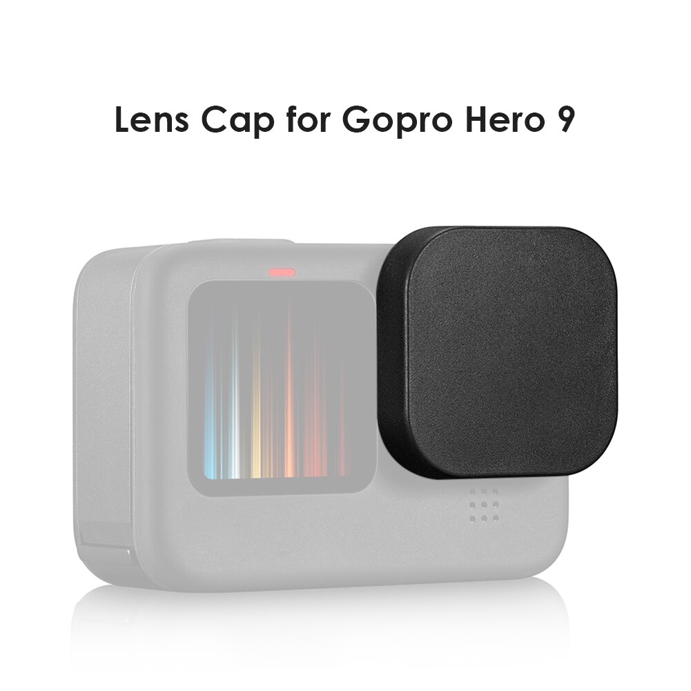 Linsedekselbeskyttelse i myk silikon for gopro hero 9 svart sportskameradeksel antistøvbestandig linsebeskytter