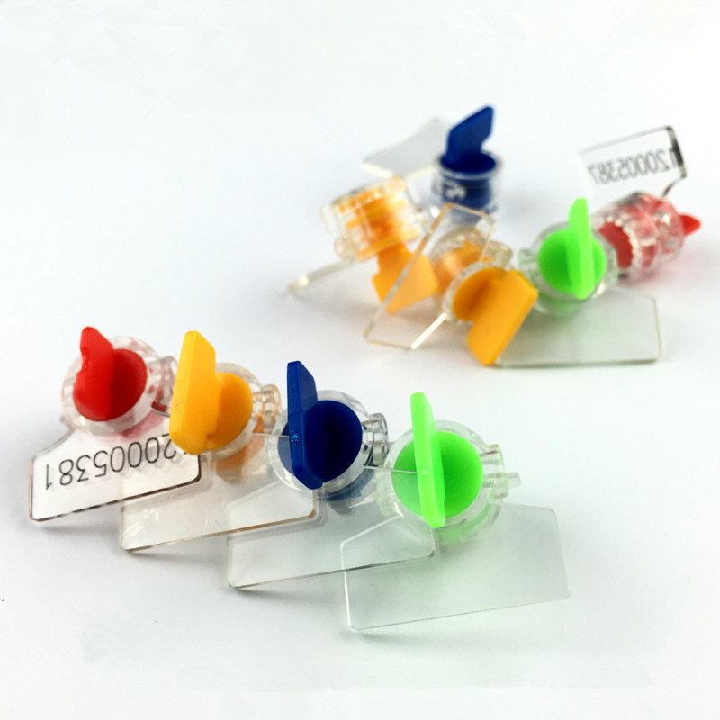 20 pcs Makkelijk te Gebruiken Water & Elektrische Meter Seal Lead Seal Anti-diefstal Zonder Draad Knop Vorm Rood geel Blauw Groen