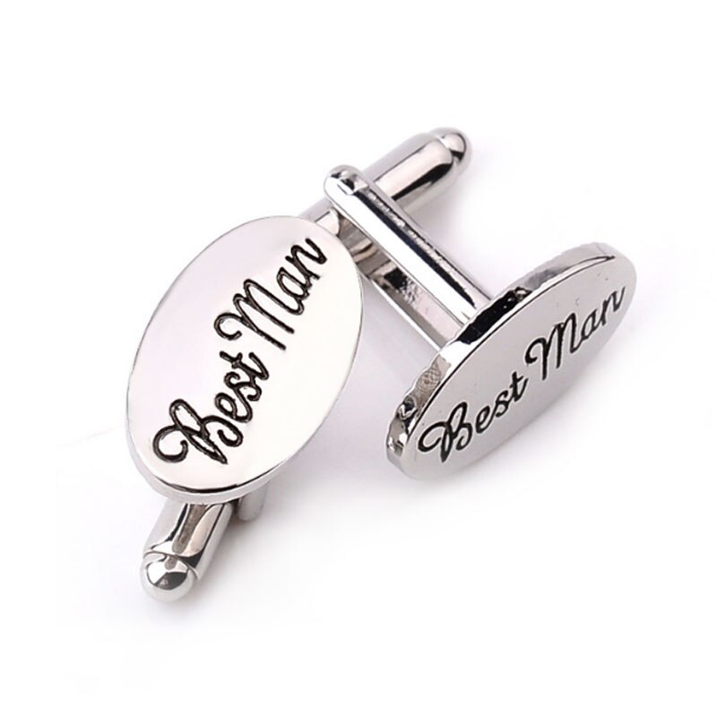 Männer Bräutigam Besten mann Bräutigam Vater der braut knapp Carving Hochzeit Party Manschettenknöpfe Clip Manschette Verknüpfung Platzanweiser pagen: Beste Mann