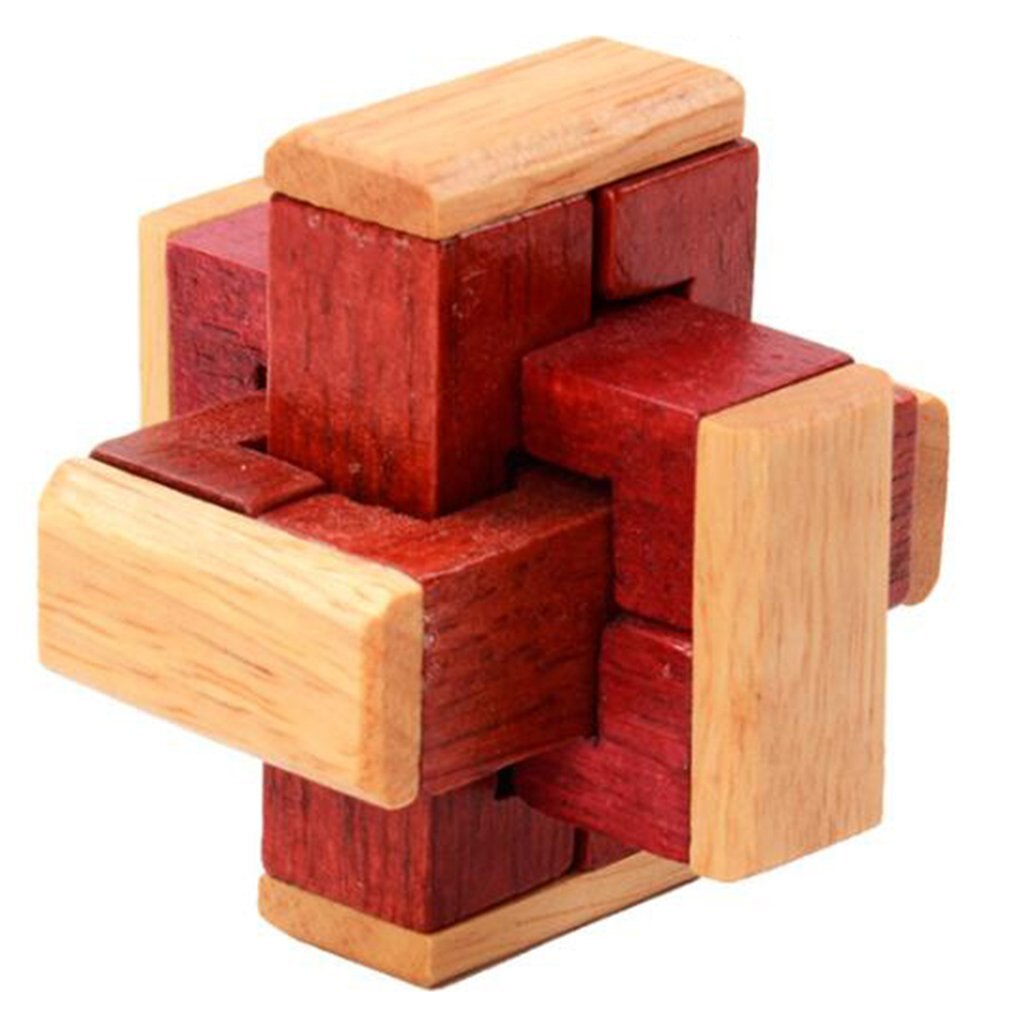 Chinese Ancient Lock Children's Puzzle Solving Manual Brain Toys Early Education Brain Development Toys: Love lock