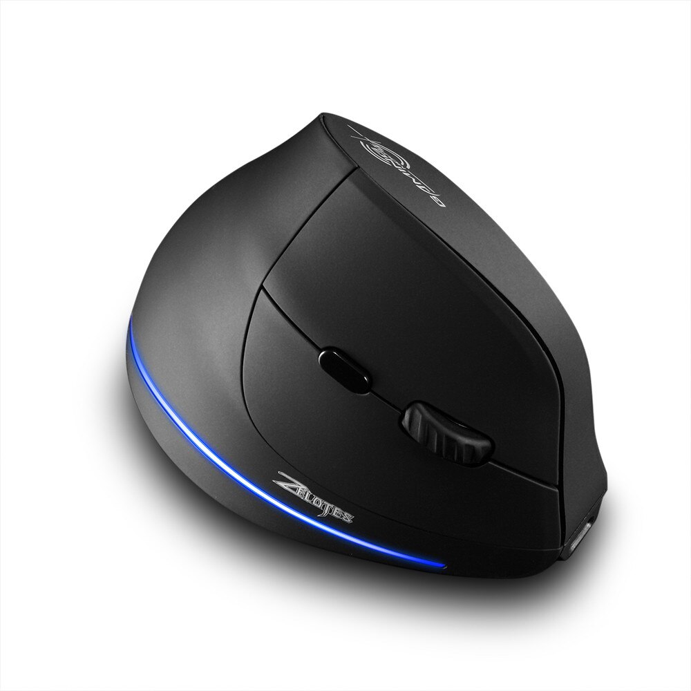 ZELOTES F-35 2.4GHz Wireless Rechargeable Mouse 2400DPI 6 Button Vertical Mouse Mice Computer Mouse Gamer Mice 529#
