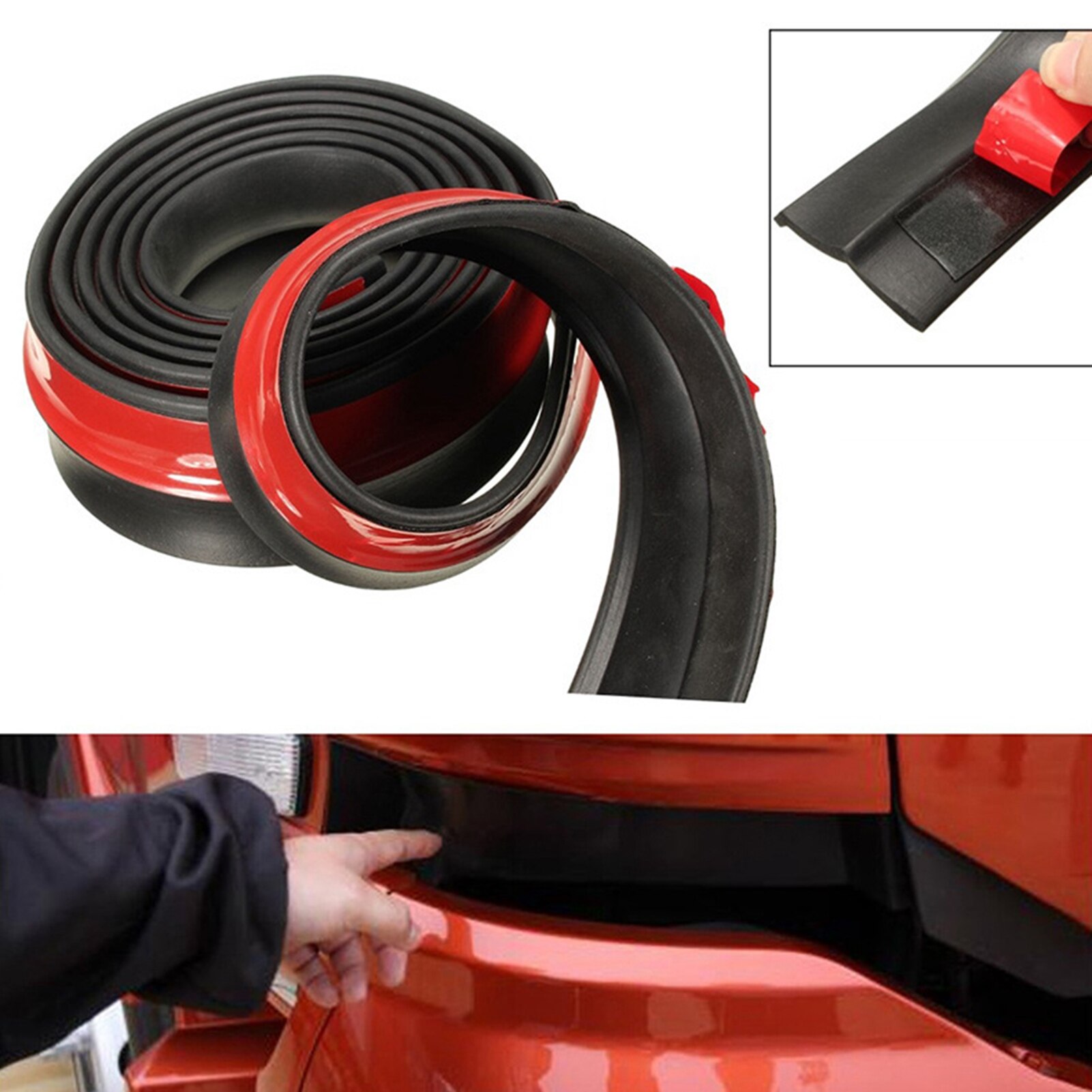 Rubber Voor Auto Bumper Protector Rubber Auto Protector Voorbumper Guards Lip Mouldings Splitter Chin Body Auto Bumper Buitenkant