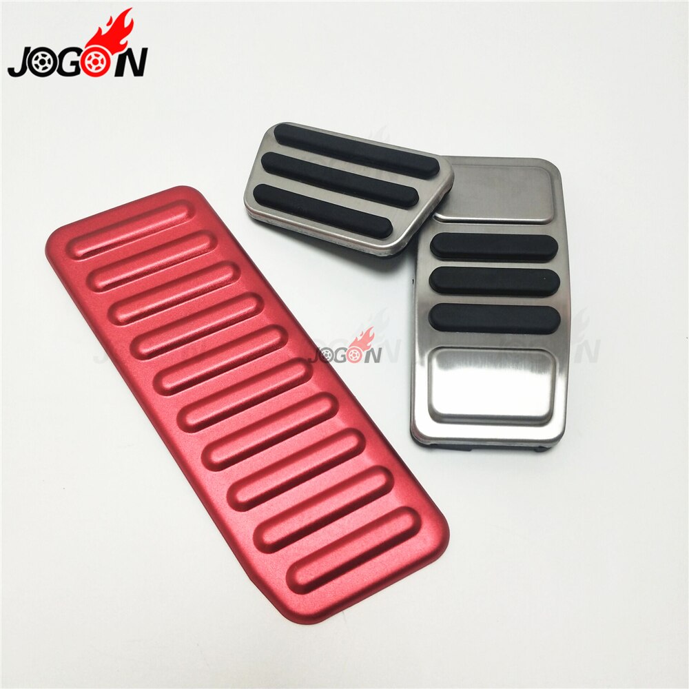 Op Voor Ford Mustang Auto Gaspedaal Voetpedaal Gas Brandstof Brake Plaat Voetsteun Cover Roestvrij staal