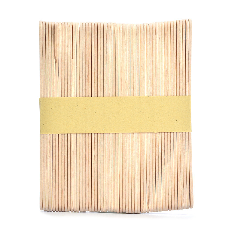 50pcs/Pack Craft Sticks Popsicle Ice Pop Ice Cream Sticks Natural Wooden Treat Sticks Great for DIY Craft Designs