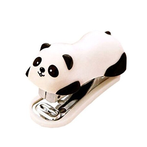 Panda Mini Desktop Stapler Hand Stapler Office Home Stapler: Default Title