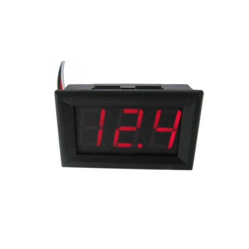 Mini Voltmeter Tester Digital Voltage Test Battery DC 0-30V Red/Blue/Green Auto Car