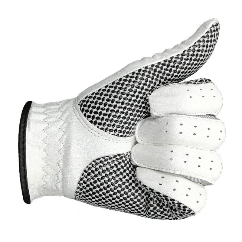 Full Finger Golf Gloves Men Left Right Hand Soft Breathable Sheepskin With Anti-slip Granules Golf Accessories
