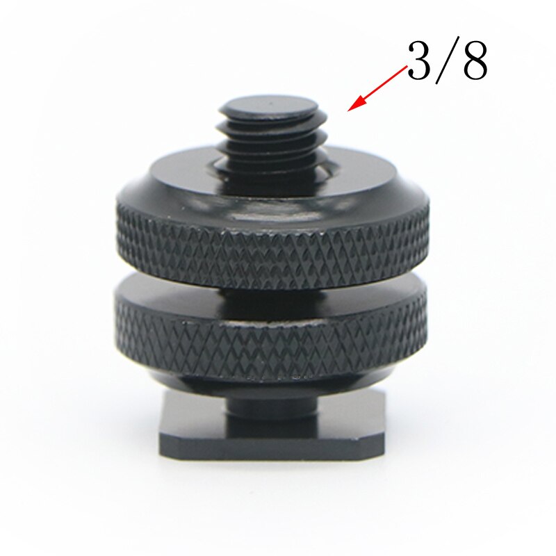 10pcs/lot 1/4" to 3/8" 5/8 Male to Female Double Layer Thread Screw Mount Adapter Tripod Plate Screw for Camera Flash Tripod Mic: B  38