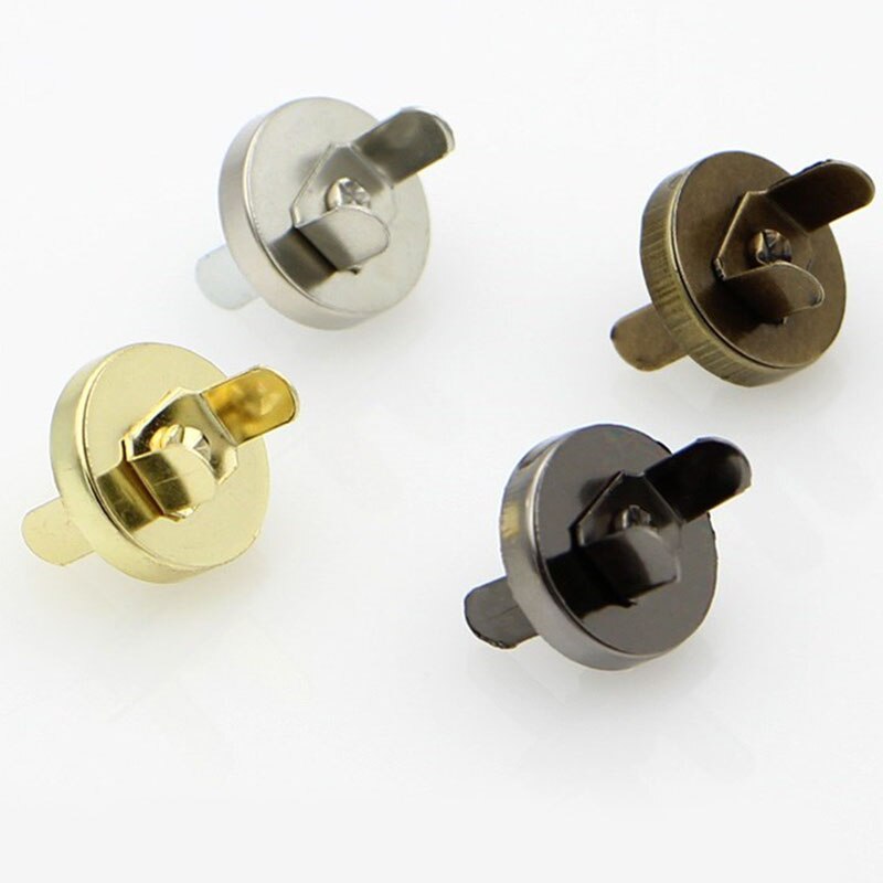 50 unids/lote bolsos prácticos magnético botones de Metal cierres a presión artesanía de botones de imán DIY accesorios 14/18mm
