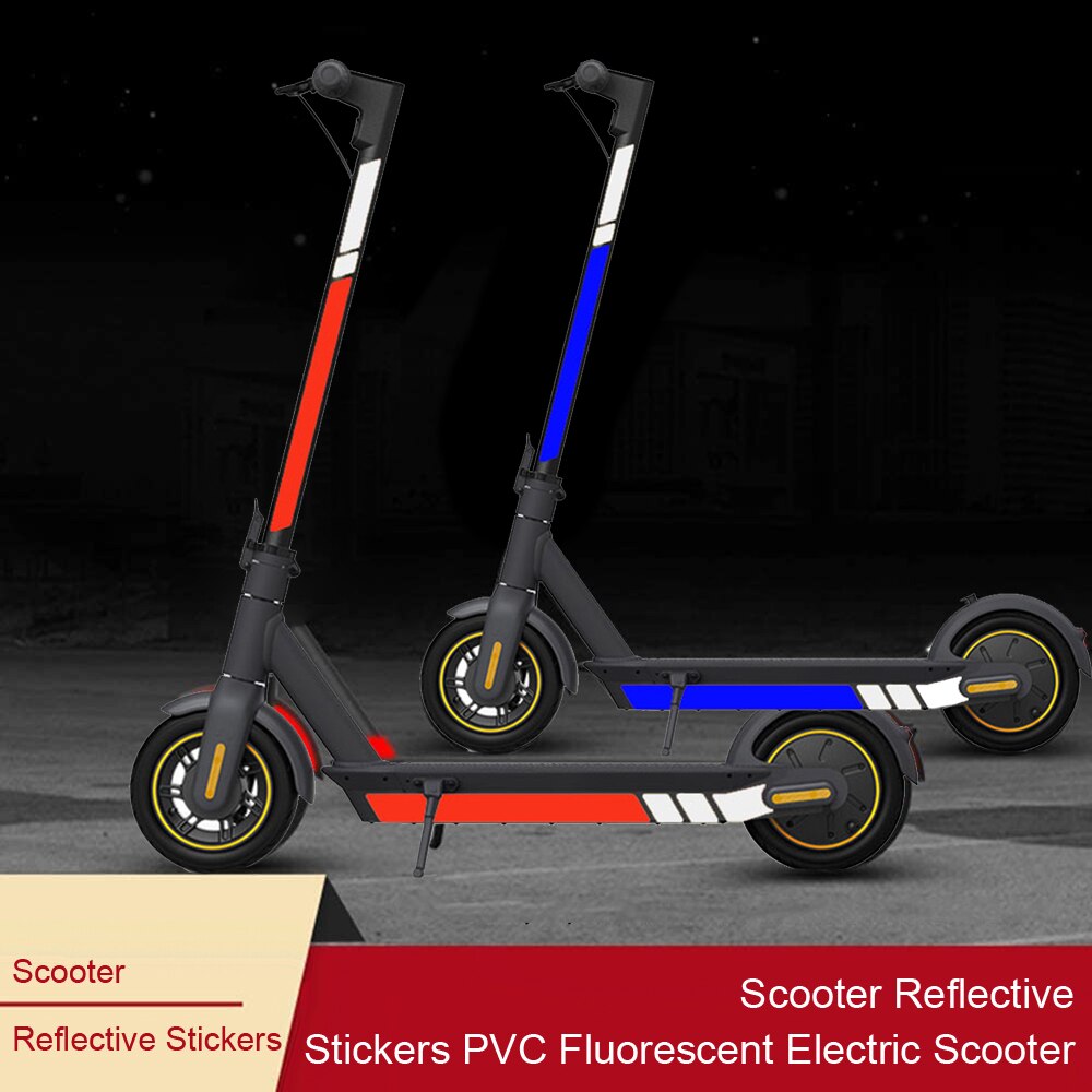 Reflektierende Aufkleber für Ninebot Max G30 G30D Elektrische Rolle Fluoreszierende Körper Dekoration Warnung Fahren Sicherheit Zubehör