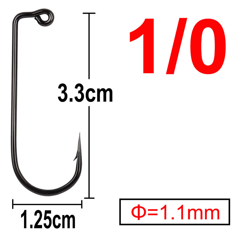 100 stks 90 Graden Jig Vliegbindset Sterke Draad Zoutwater Zoetwater Vis Haak Aberdeen jig vissen maat 6 4 2 1 1/0 tot 4/0 #: Bordeaux