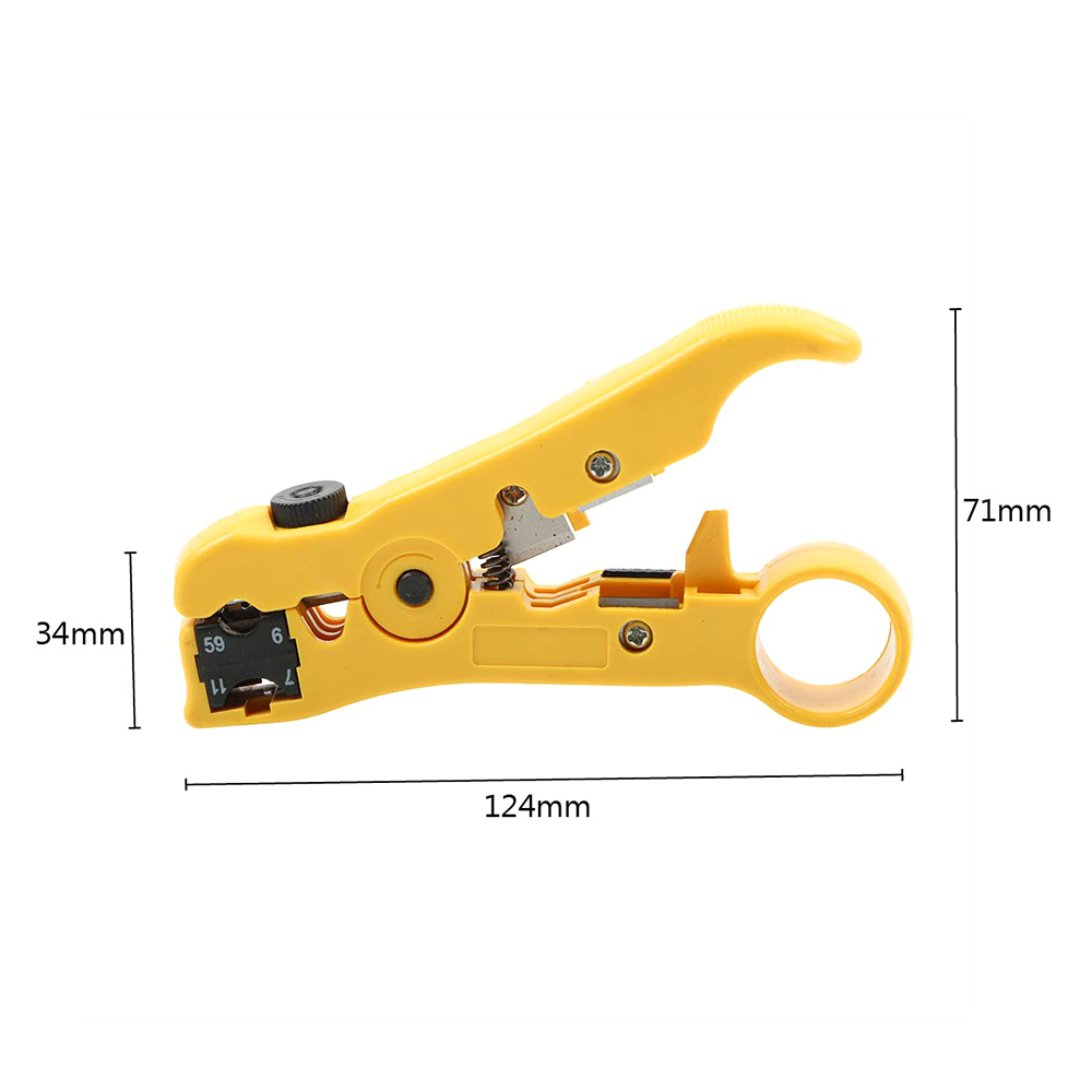 NICEYARD Draad Kabel Tang Elektrische Strippen Gereedschap multifunctionele Snijder Striper voor UTP/STP RG59 RG6 RG7 RG11