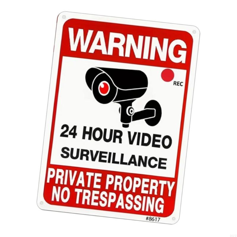 R6FE Beschermende auto Interieur WAARSCHUWING Sticker Duurzaamheid Auto Safety Reflective Sticker voor lang onbeheerd parkeren