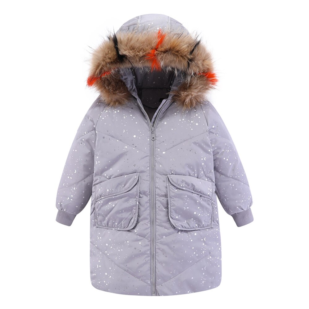 Mudkingdom Kinderen Jongens Meisjes Donsjacks Winter Faux Fur Hooded Jassen Kinderen Dikker Warme Sneeuw Jas