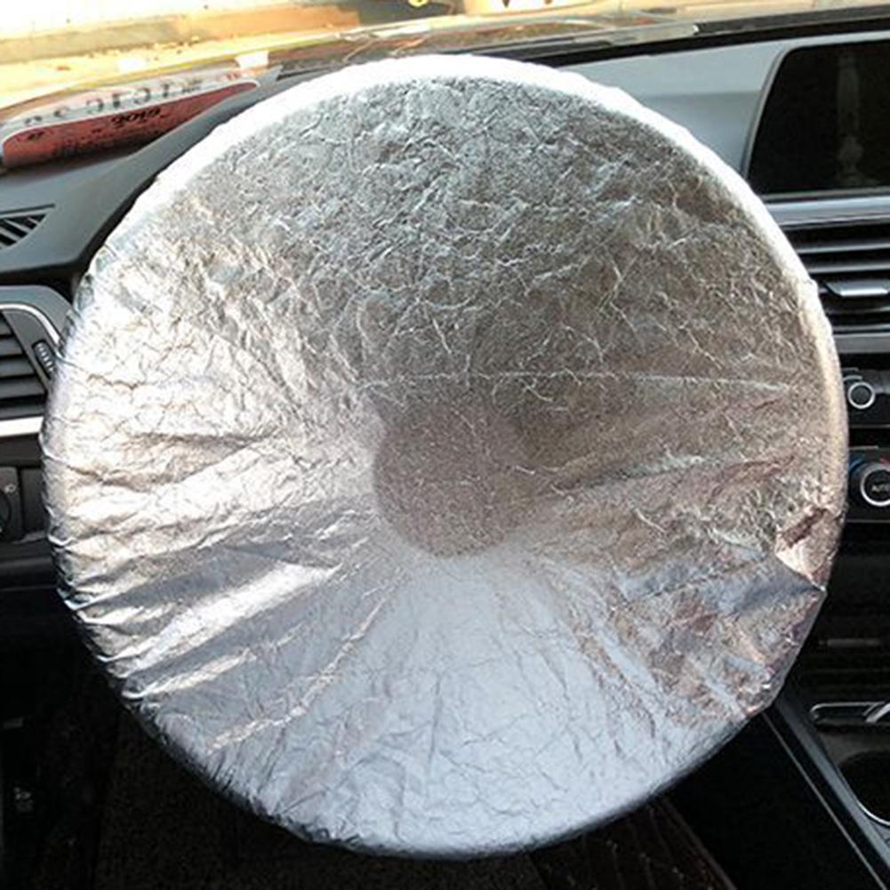 1pc parasol de coche cubierta del volante del bloque de Sun para G-M volante funda protector solar manga de aislamiento