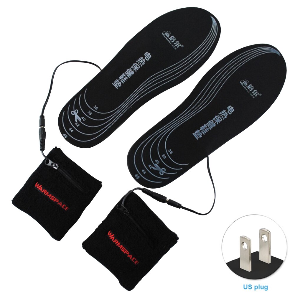 1 paar Elektrische Verwarming Binnenzool Zachte Winter Schoenen Warme Insert Wandelen Wandelen Comfortabele Beschermende USB Oplaadbare Outdoor: US