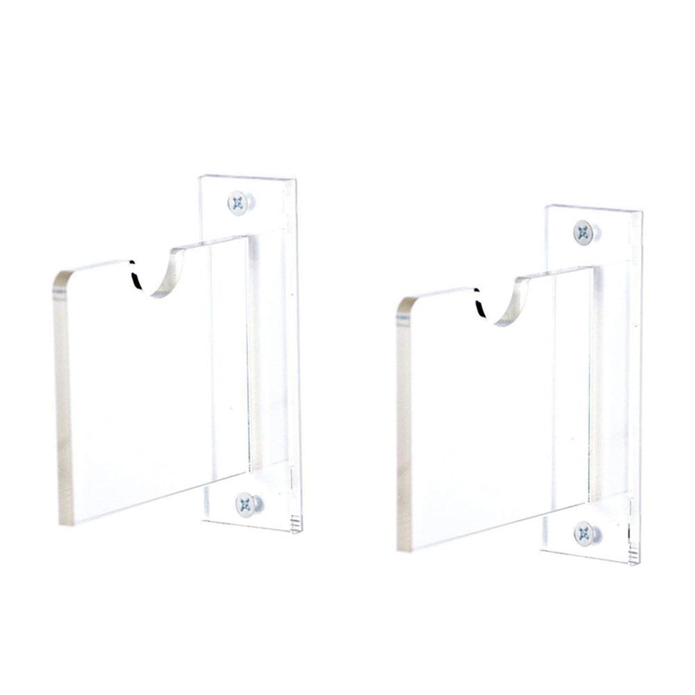 2PCS Hockey Stick Display Holder Transparent Durable Acrylic Wall Mount Golf Clubs Bracket Ice Hockey Stand Easy To Instal