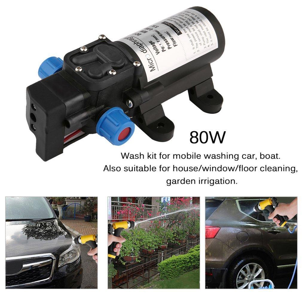 DC24V80W Hoge Druk Zelfaanzuigende Elektrische Auto Draagbare Wassen Wasmachine Water UN