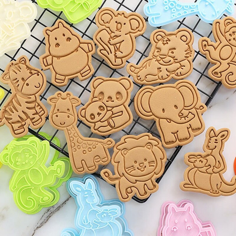 1 stuk diy bakvorm ster hart leeuw vorm 3d koekjesvormpjes cakevormen dieren cartoon suikercraft decoratie keukengereedschap