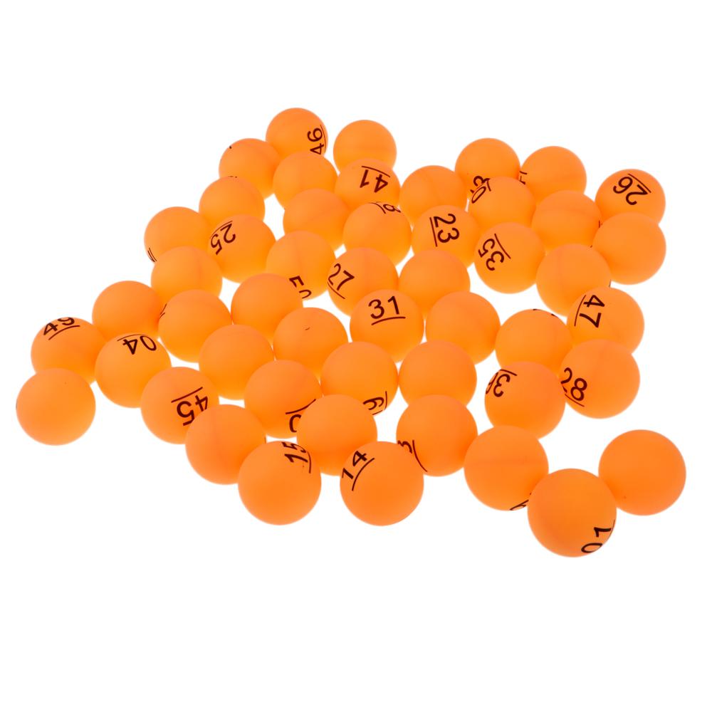 Pelotas de Ping Pong de 40mm, pelota de práctica de tenis de mesa, Material PP, lavable, 50 unidades