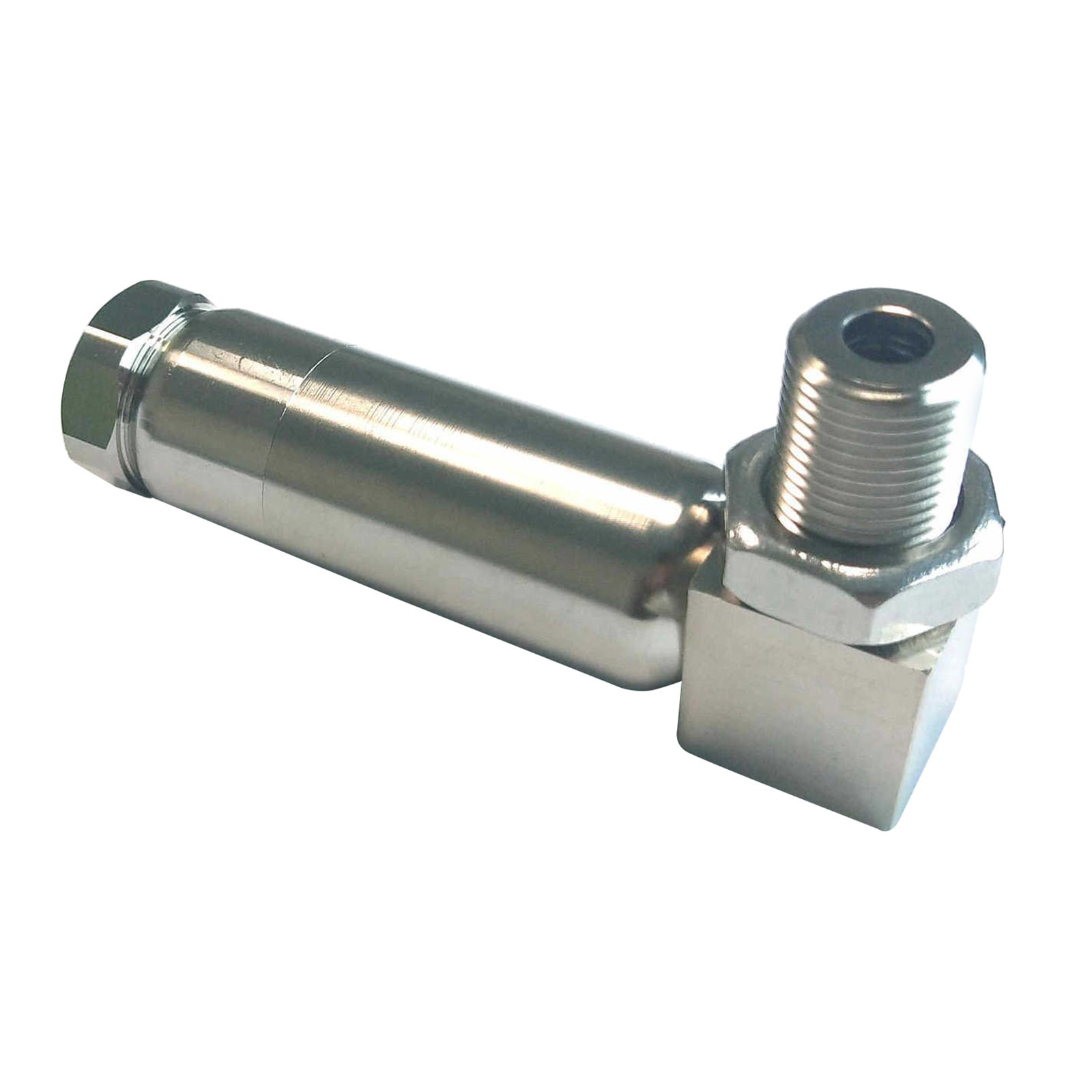 Stainless Steel O2 Angled Extender Spacer M18 x1.5,Universal for Any Thread Size of 18mm