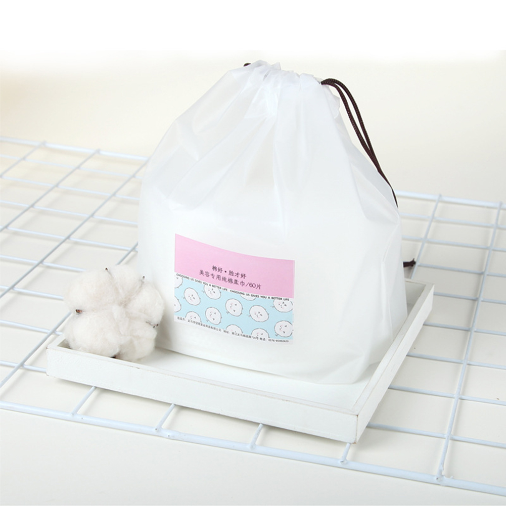 60pcs/roll Disposable Face Towel Non-Woven Facial Tissue One-Time Makeup Wipes Cotton Pads Facial Cleansing Roll Paper Tissue