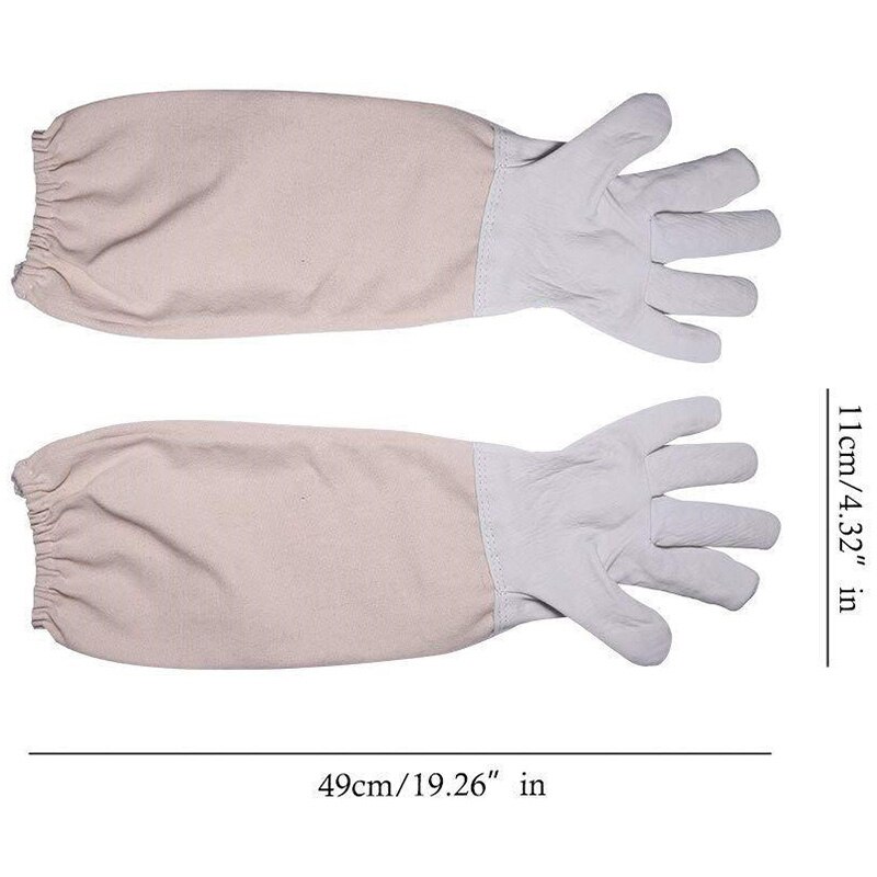 Beekeeping Bee Keeping Suit Jacket&Gloves& Bee Hive Brush & J Hook Hive Tool Set &Queen Bee Catcher