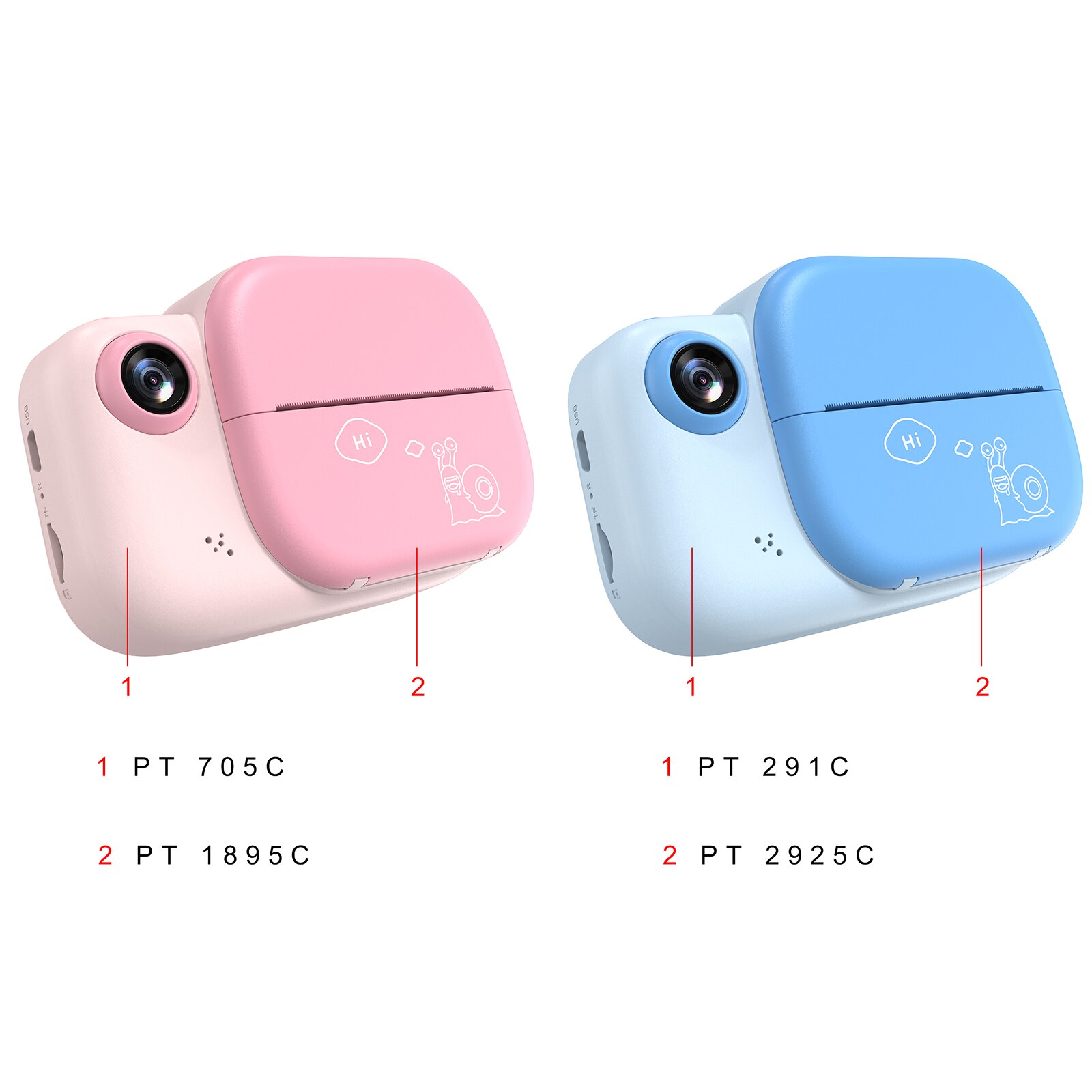 1080P Kids Instant Camera For Children Camera Digital Camera For Kids Instant Print Camera Christmas With Print Paper