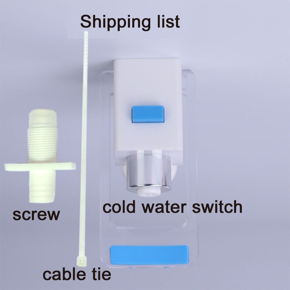 Water purifier and dispenser in one cold water faucet switch Water tap valve heating water purifier blue and clear outlet switch