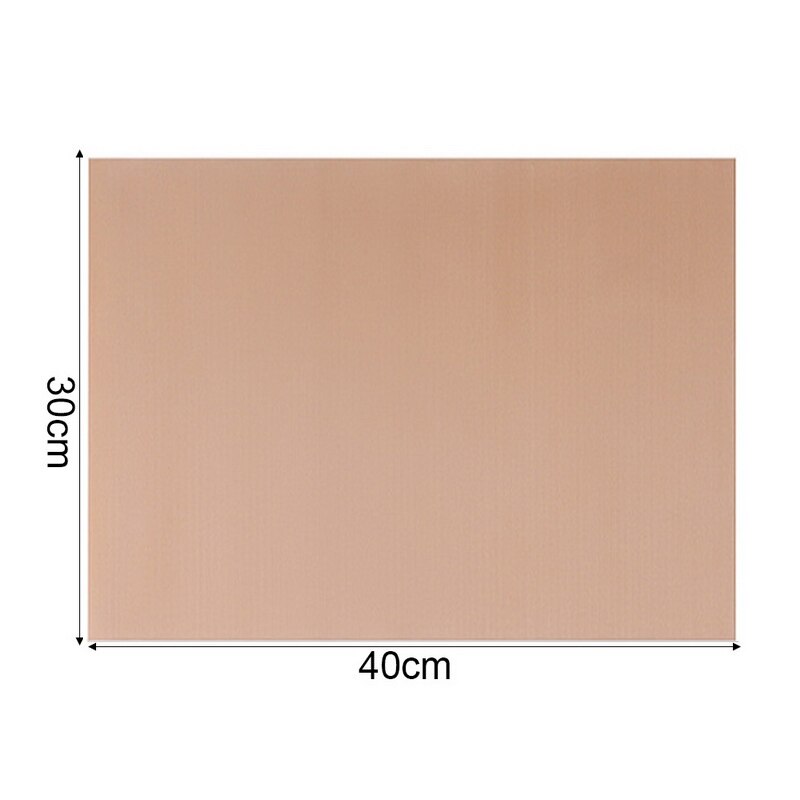 Papel de horno antiadherente reutilizable, resistente a altas temperaturas, almohadilla para hornear alfombrilla: 30x40cm brown